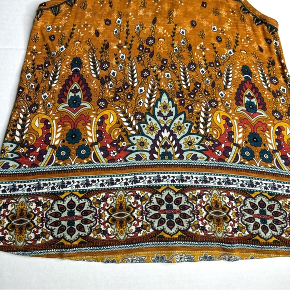 Love On A Hanger XS Sleeveless Halter Neckline Top Burnt Orange Back Keyhole - Picture 5 of 8